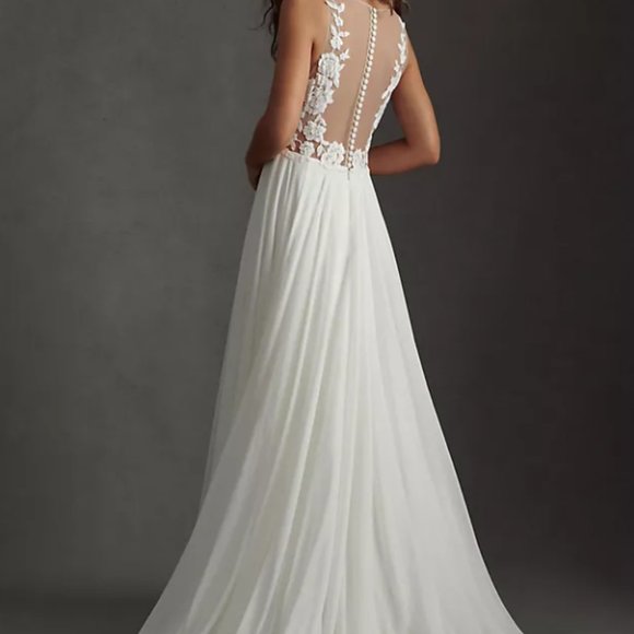 Bhldn Anthropologie Wedding Dress - Picture 1 of 11